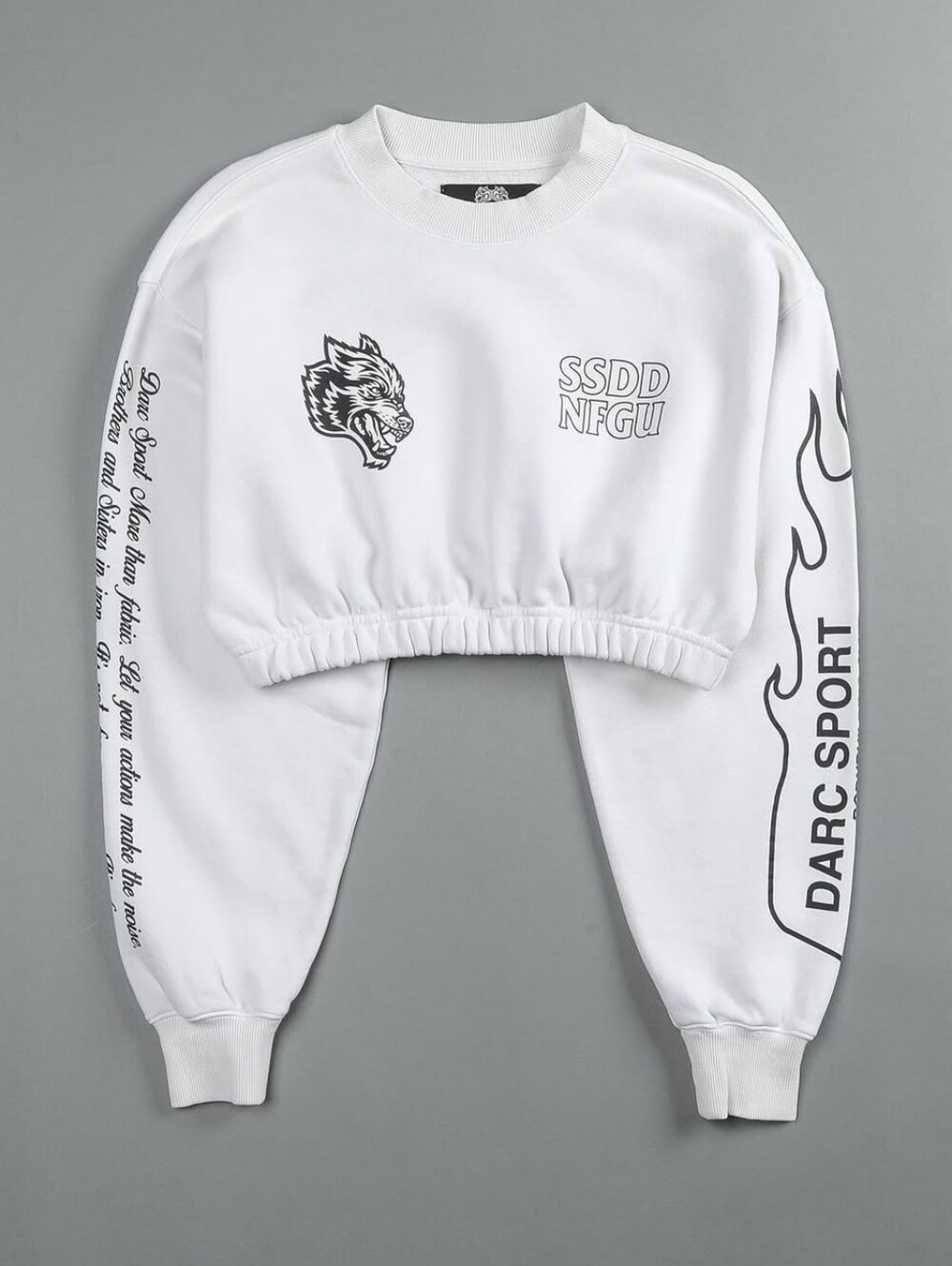 Darc Sport She "Untill Valhalla Ch.2" Collection Sweatshirt Sz L White